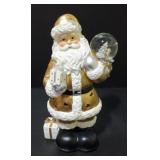 Case of Lighted Gold Santas with Snow Globes C