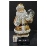 Case of Lighted Gold Santas with Snow Globes B