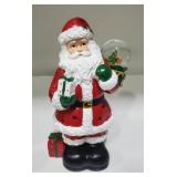Six Lighted Santas with Snow Globe G