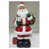 Six Lighted Santas with Snow Globe B