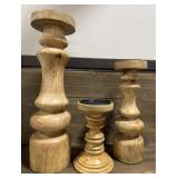 Wooden Candle Holders