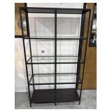 Metal and Glass Display Shelf