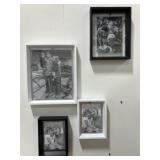 Black and White Wooden Frames
