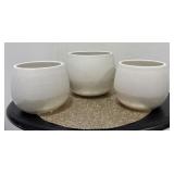 Two-Tone Ceramic Planters