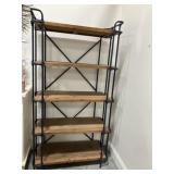 Metal and Wood Shelving Unit B