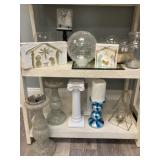 Glitter Candleholders and Holiday Decor