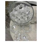 Clear Beaded Candle Wreaths