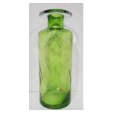 Tall Green Glass Vase