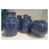 Assortment of Six Pottery Vases