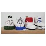 Case of Ceramic Lighted Christmas Ornaments A
