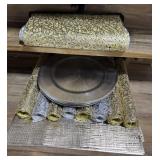 Metallic Table Runners, and Place Mats