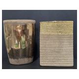 Two Brown-Tone Vases