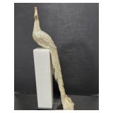 Peacock on Contemporary Marble