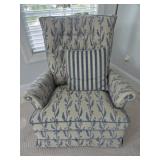 Early American Style Upholstered Rocker