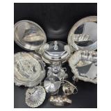 Assortment Silver Plate Serving Collection