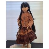 Native American Porcelain Doll