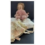 Doll, Dolll Apron, and Pillow