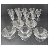 Crystal Stemware Wine Glasses and Bowls