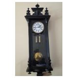 Antique Viennese Double Weight Wall Clock