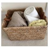 Basket with Blankets