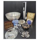 Assortment of Household Decor and Kitchen Items