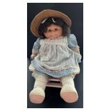 Handmade Reproduction Porcelain Doll & Chair