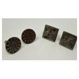 Sterling Abalone and Zodiac Cufflinks