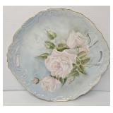 Hand Painted Rose Platter