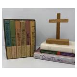 None Religious Books and One Cross