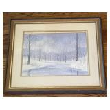 Framed Winter Landscape