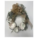 Tea Cup Wreath