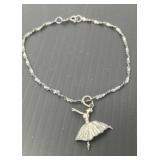 Sterling Ballerina Bracelet