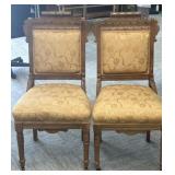 Two Eastlake Walnut Parlour Chairs