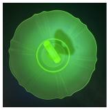 Uranium Glass Tidbit Tray