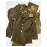 WW 2 Army Uniforms, Bags and FDR Print