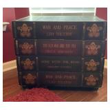 Four Drawer ï¿½Stack of Books" Library Table