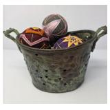 Japanese Tamari Balls in Metal Bucket