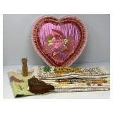 1967 Valentines, Hand Tatting Loom, Calendar