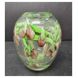 Floral Glass Vase