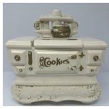50ï¿½s-60ï¿½s Mc Coy Pottery Cookstove Cookie Jar