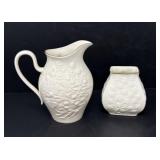 Lenox Blackberry Pitcher and Cherry Blossom Vase