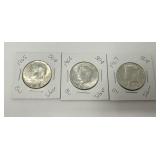 1965-1967 (3) BU Silver Kennedy Halves