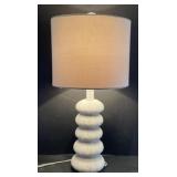 Stacked White Sea Urchin Lamp