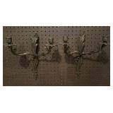 French Rococo Style Brass Wall Sconce
