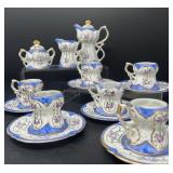 Miniature Handpainted Limoges Tea Set for Six