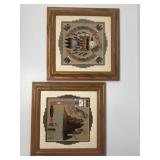 Pair of Native Sand Art Pictures