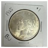 BU 1925 Peace Dollar