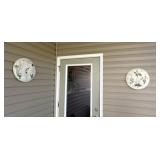 Outdoor Ceramic Thermometer and Clock