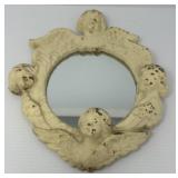 Cast Iron Angel Mirror
