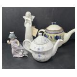 Tea Pots and Porcelain Decor Pieces